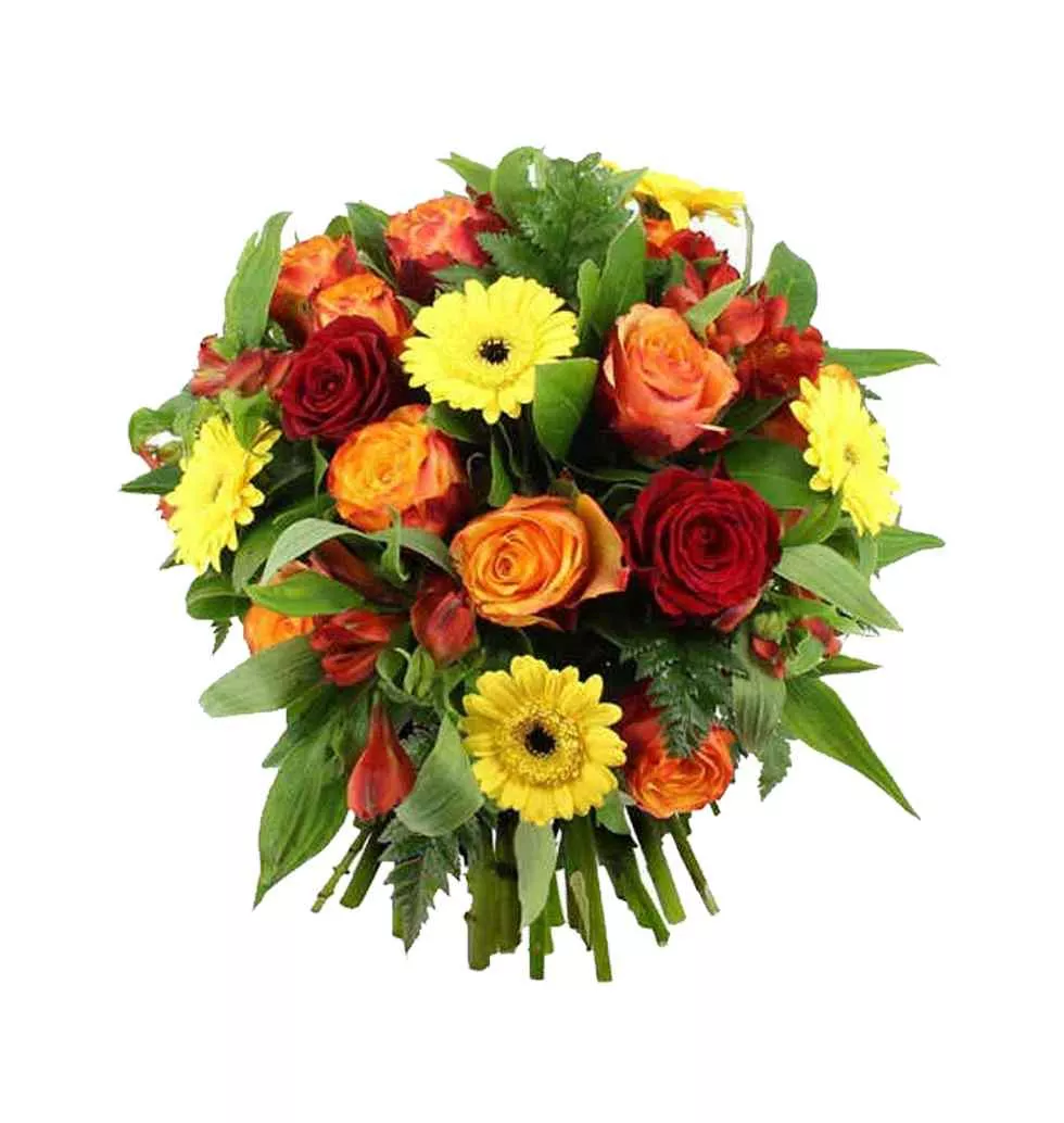 Passionate Everlasting Sunshine Bouquet of Assorted Flowers