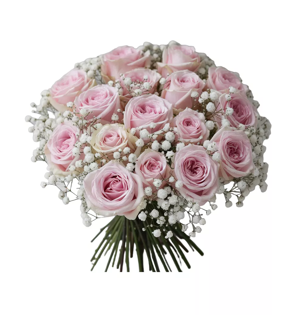 Charming Pink & White Bouquet