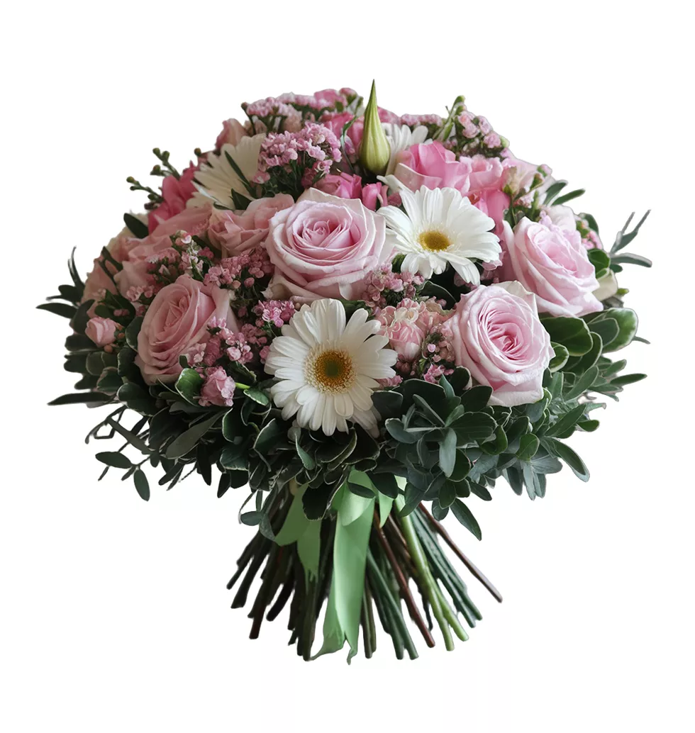 Elegant Roses and Germinis Bouquet